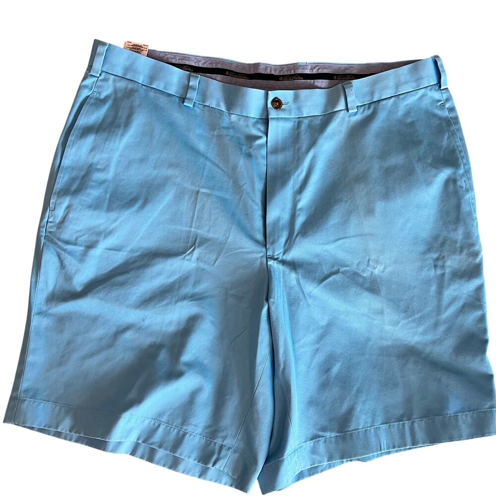 Brooks Brothers Lightweight Advantage Chino Shorts Men's 40 Blue 100% Cotton